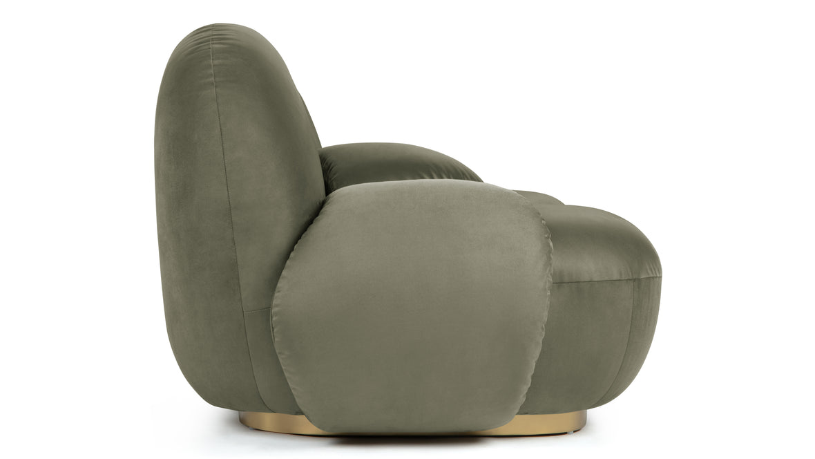 Pacha - Pacha Sofa, Sage Vegan Suede