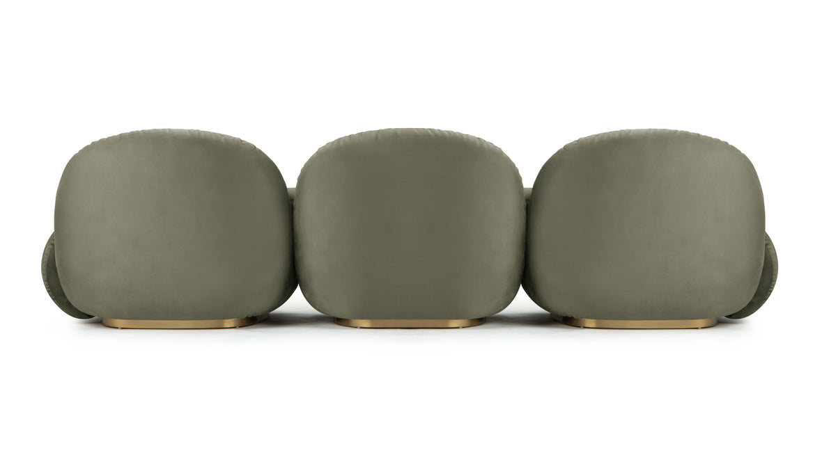 Pacha - Pacha Sofa, Sage Vegan Suede