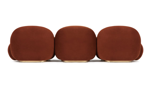 Pacha - Pacha Sofa, Russet Plush Velvet