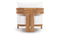 Lusso - Lusso Outdoor Lounge Chair, Natural Teak with White Cushions