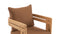 Lusso - Lusso Outdoor Dining Chair, Natural Teak with Mocha Cushions