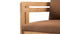 Lusso - Lusso Outdoor Dining Chair, Natural Teak with Mocha Cushions