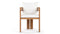 Lusso - Lusso Outdoor Dining Chair, Natural Teak with White Cushions