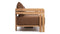 Lusso - Lusso Outdoor Sofa, Natural Teak with Mocha Cushions
