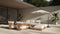 Lusso - Lusso Outdoor Sofa, Natural Teak with White Cushions