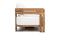Lusso - Lusso Outdoor Sofa, Natural Teak with White Cushions