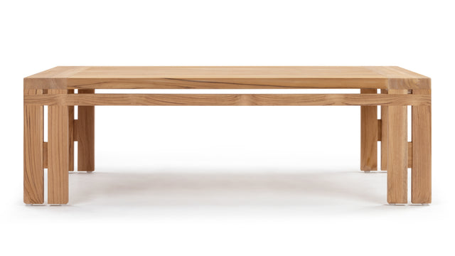 Lusso - Lusso Outdoor Coffee Table, Natural Teak