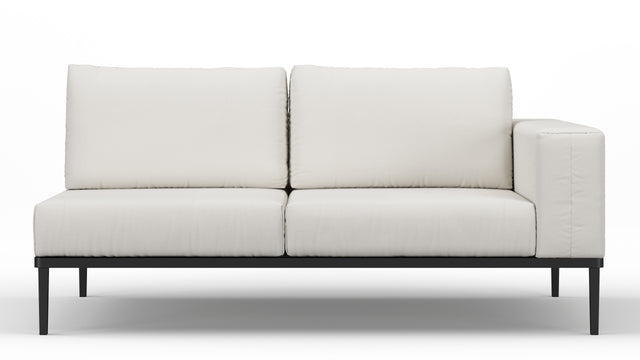 Marcus - Marcus Outdoor Two Seater Sofa, Right Arm, Shell Performance Weave