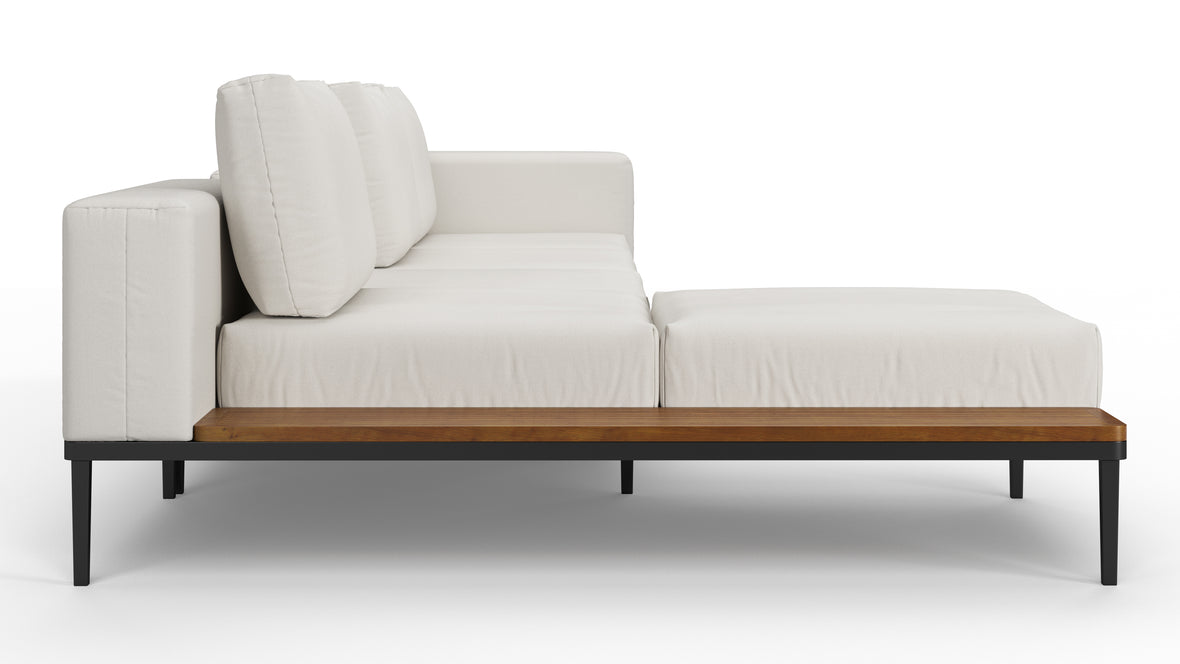 Marcus - Marcus Outdoor Sectional, Left Chaise, Shell Performance Weave