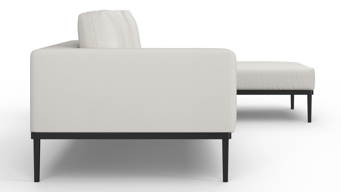 Marcus - Marcus Outdoor Sectional, Right Chaise, Shell Performance Weave