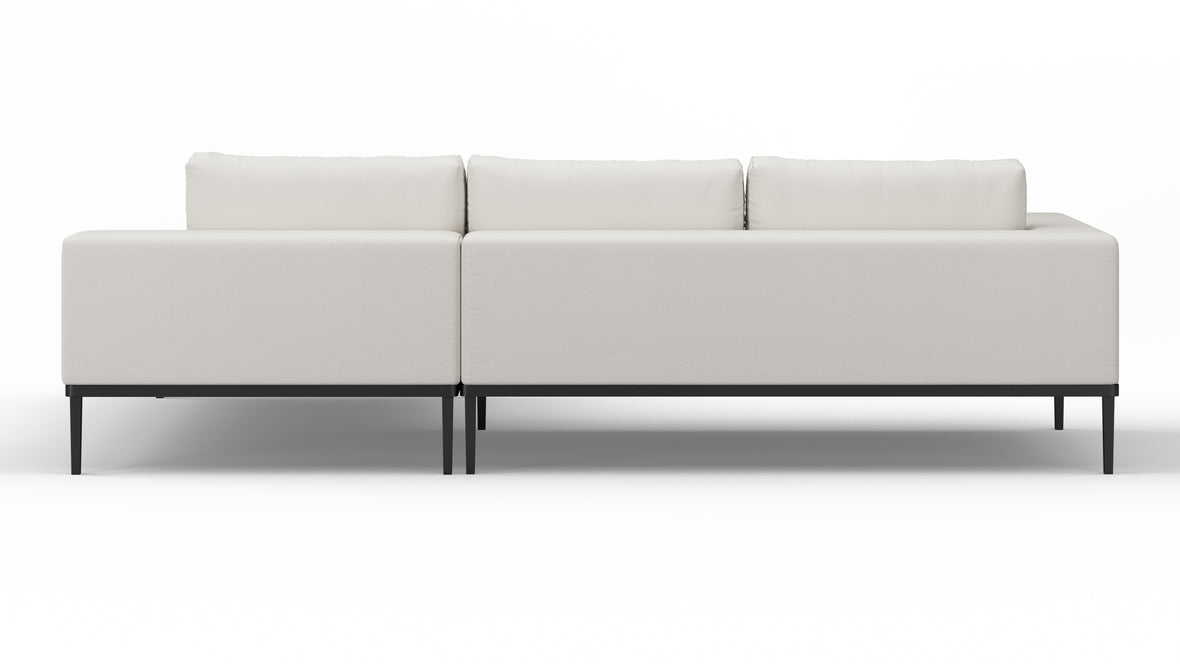Marcus - Marcus Outdoor Sectional, Small, Right Chaise, Shell Performance Weave