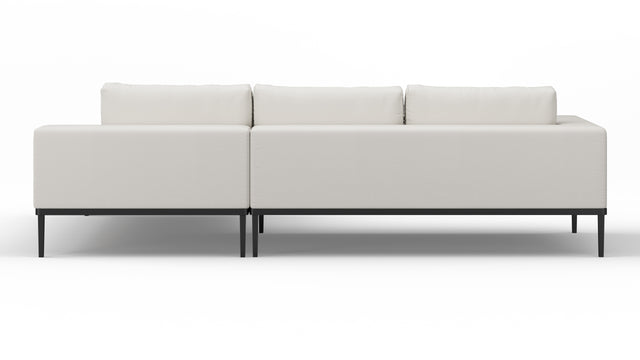 Marcus - Marcus Outdoor Sectional, Small, Right Chaise, Shell Performance Weave