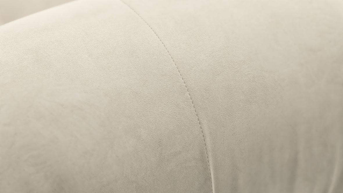 Bellini Module - Mario Bellini Module, Armless, Eggshell Vegan Suede