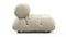 Bellini Module - Mario Bellini Module, Armless, Eggshell Vegan Suede