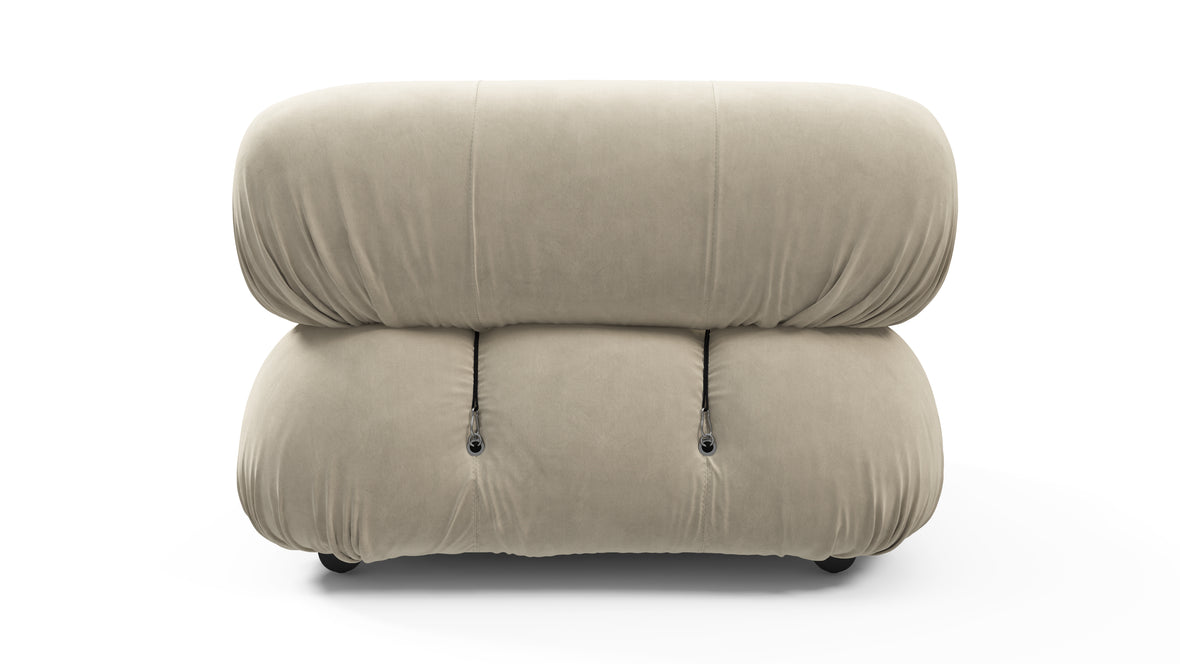 Bellini Module - Mario Bellini Module, Armless, Eggshell Vegan Suede