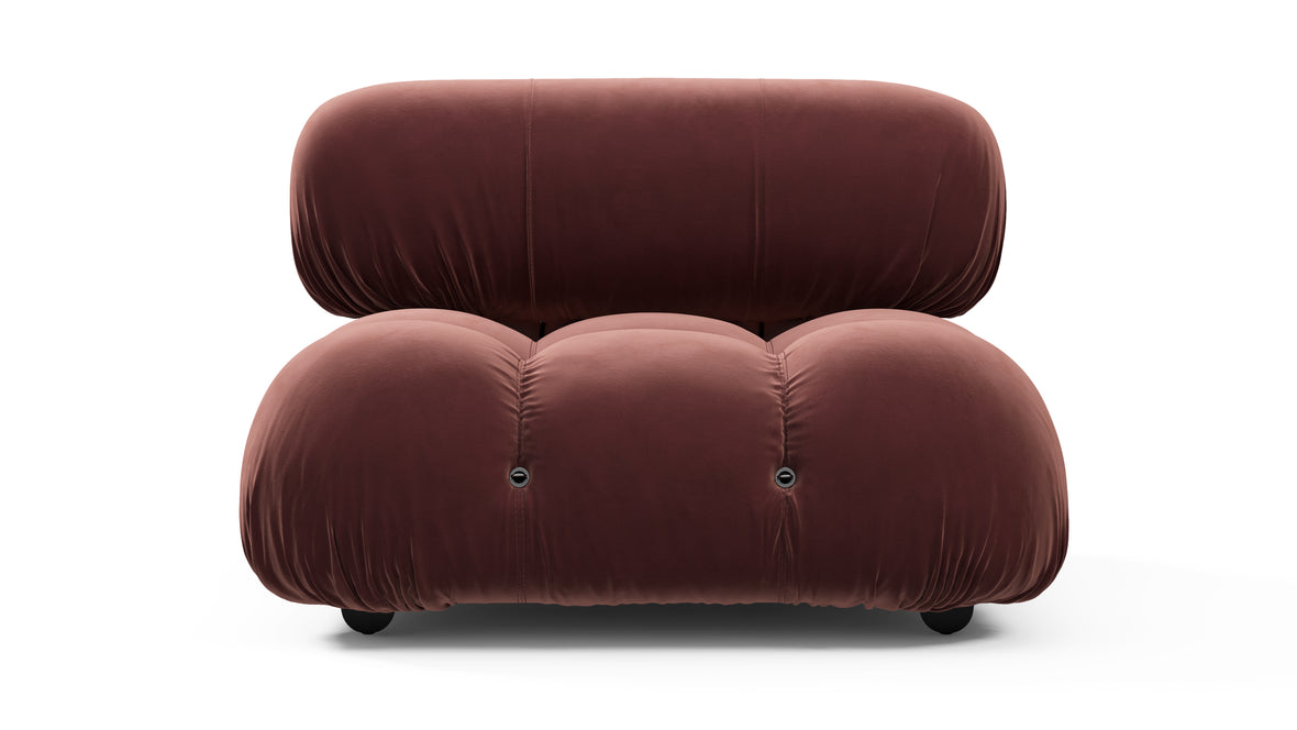 Bellini Module - Mario Bellini Module, Armless, Maroon Velvet