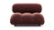 Bellini Module - Mario Bellini Module, Armless, Maroon Velvet