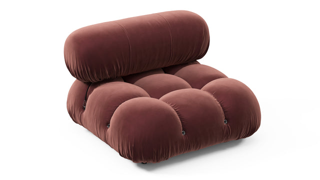 Bellini Module - Mario Bellini Module, Armless, Maroon Velvet