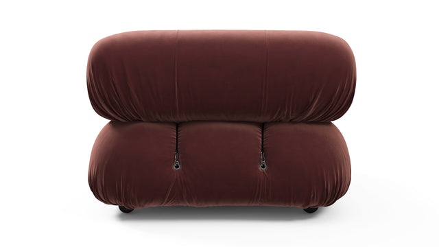 Bellini Module - Mario Bellini Module, Armless, Maroon Velvet