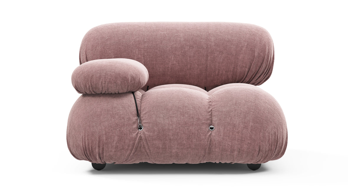 Bellini Module - Mario Bellini Module, Left Arm, Dusty Pink Chenille