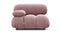 Bellini Module - Mario Bellini Module, Left Arm, Dusty Pink Chenille