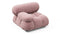 Bellini Module - Mario Bellini Module, Left Arm, Dusty Pink Chenille