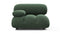 Bellini Module - Mario Bellini Module, Left Arm, Evergreen Brushed Weave