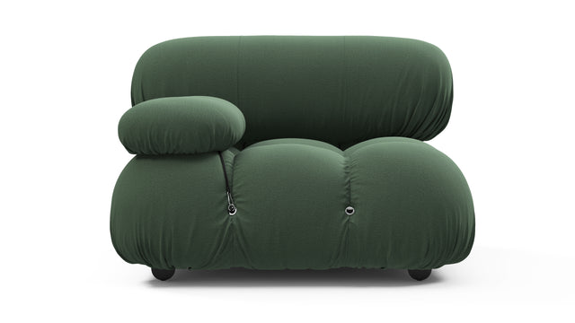 Bellini Module - Mario Bellini Module, Left Arm, Evergreen Brushed Weave