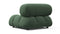 Bellini Module - Mario Bellini Module, Left Arm, Evergreen Brushed Weave