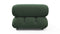 Bellini Module - Mario Bellini Module, Left Arm, Evergreen Brushed Weave