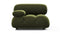 Bellini Module - Mario Bellini Module, Left Arm, Thyme Luxe Velvet