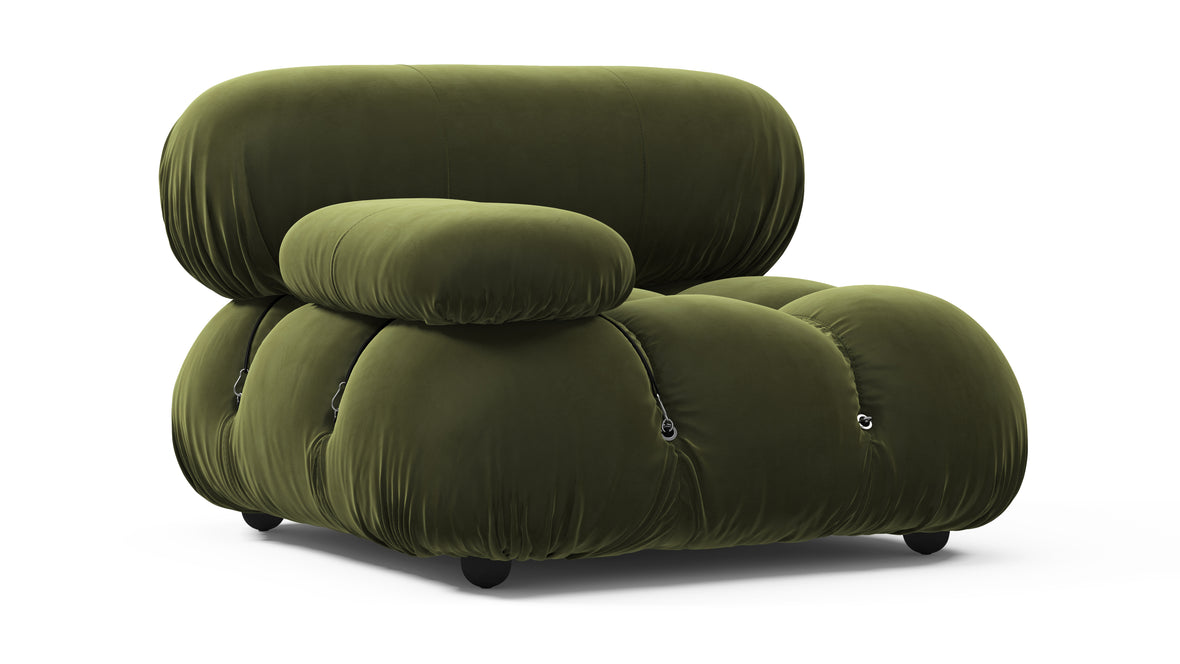 Bellini Module - Mario Bellini Module, Left Arm, Thyme Luxe Velvet