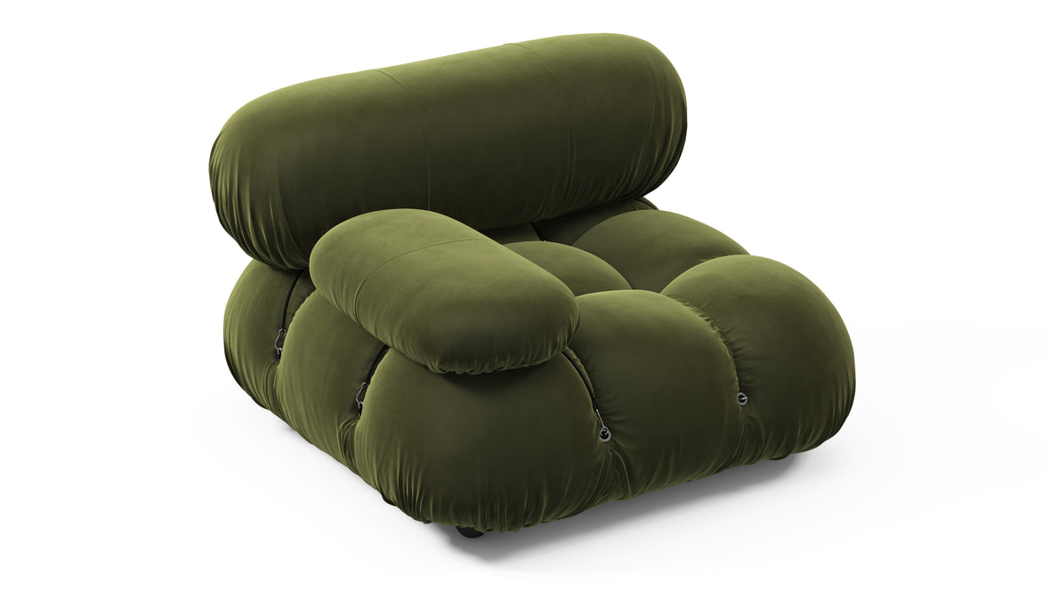 Bellini Module - Mario Bellini Module, Left Arm, Thyme Luxe Velvet