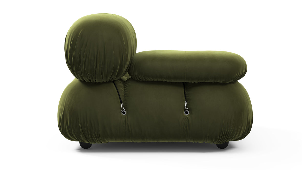 Bellini Module - Mario Bellini Module, Left Arm, Thyme Luxe Velvet