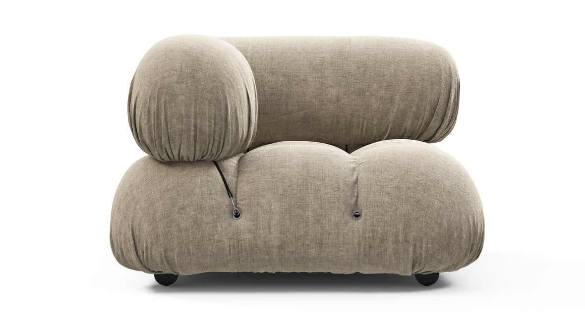 Bellini Module - Mario Bellini Module, Left Corner, Beige Gray Chenille