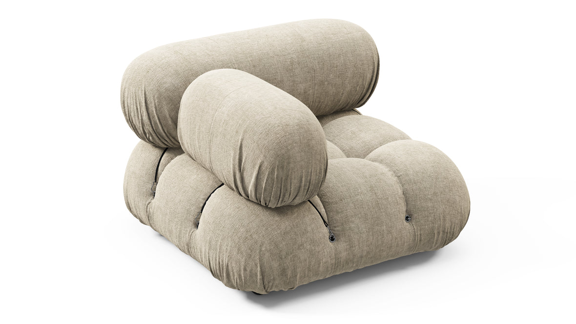 Bellini Module - Mario Bellini Module, Left Corner, Beige Gray Chenille