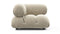 Bellini Module - Mario Bellini Module, Left Corner, Eggshell Vegan Suede