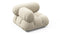Bellini Module - Mario Bellini Module, Left Corner, Eggshell Vegan Suede