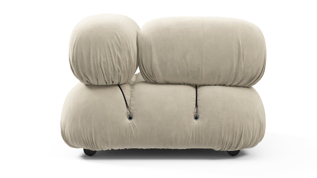 Bellini Module - Mario Bellini Module, Left Corner, Eggshell Vegan Suede