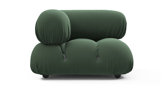 Bellini Module - Mario Bellini Module, Left Corner, Evergreen Brushed Weave