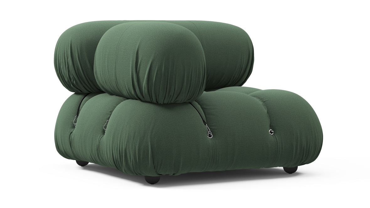 Bellini Module - Mario Bellini Module, Left Corner, Evergreen Brushed Weave