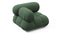 Bellini Module - Mario Bellini Module, Left Corner, Evergreen Brushed Weave