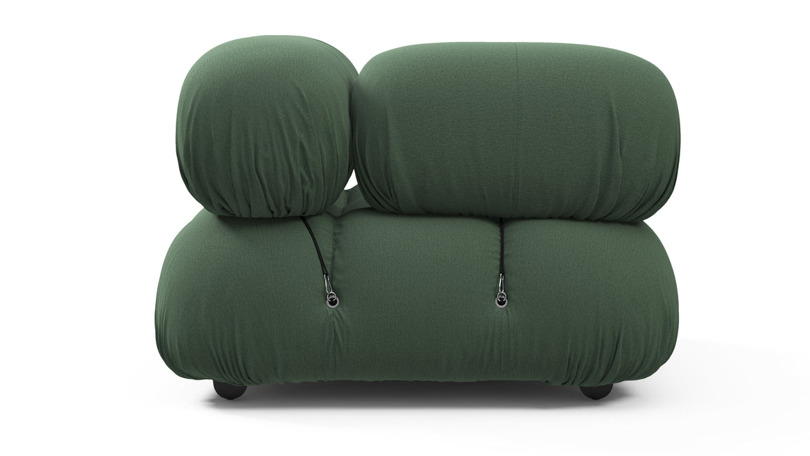 Bellini Module - Mario Bellini Module, Left Corner, Evergreen Brushed Weave