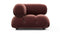 Bellini Module - Mario Bellini Module, Left Corner, Maroon Velvet