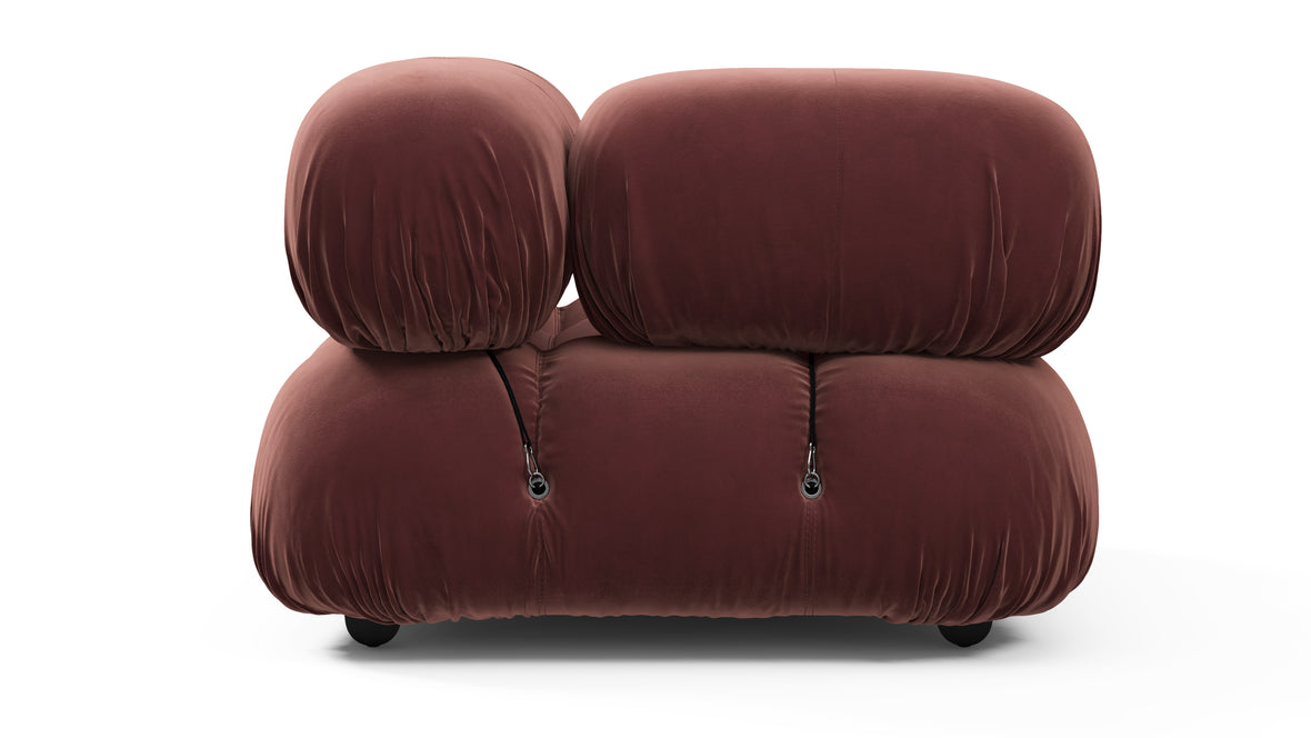 Bellini Module - Mario Bellini Module, Left Corner, Maroon Velvet