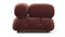 Bellini Module - Mario Bellini Module, Left Corner, Maroon Velvet