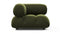 Bellini Module - Mario Bellini Module, Left Corner, Thyme Luxe Velvet