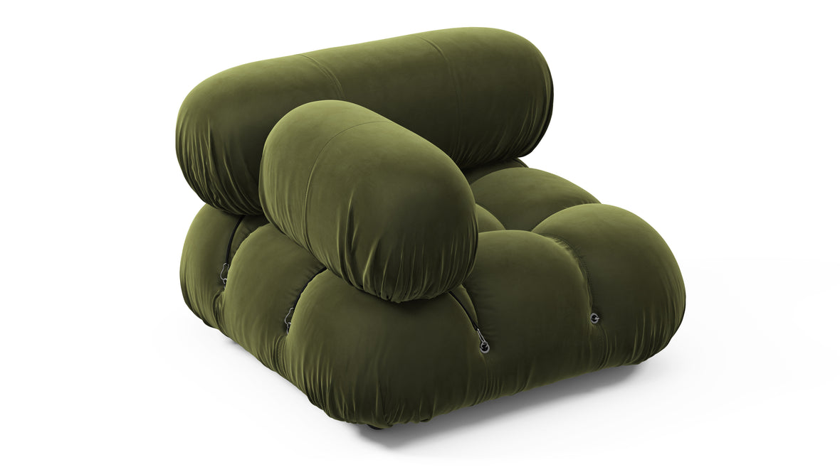 Bellini Module - Mario Bellini Module, Left Corner, Thyme Luxe Velvet