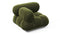 Bellini Module - Mario Bellini Module, Left Corner, Thyme Luxe Velvet