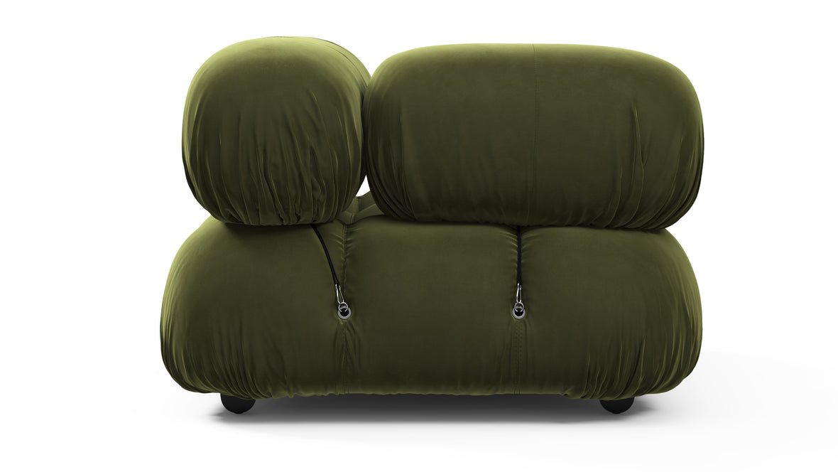 Bellini Module - Mario Bellini Module, Left Corner, Thyme Luxe Velvet